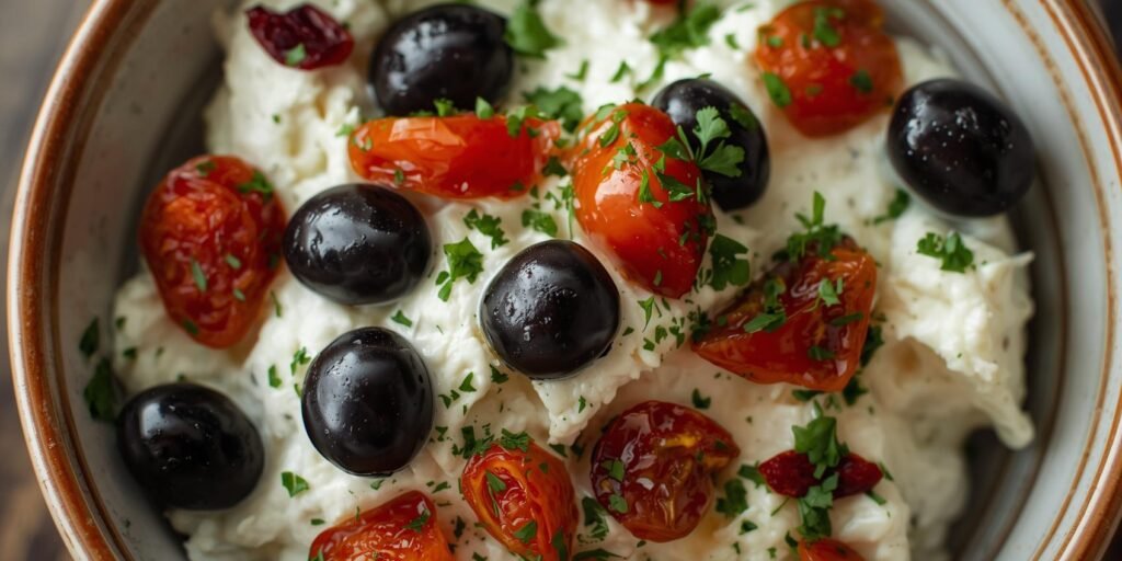 Easy Cottage Cheese Breakfasts Mediterranean savory bowl