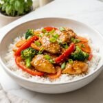 honey garlic chicken stir fry